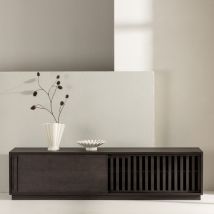 Venture Home - Meuble TV en Bois 180 cm cm - Bois foncé - LUGO - Bois - Style Scandinave