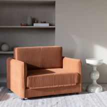 Table d'appoint ronde en métal ø31cm - Beige - Lars - Métal - Style Contemporain