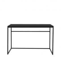 Tenzo - Bureau en bois et métal L118cm - Lipp - Couleur - Noir - Bois - Style Contemporain