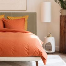 Tête de lit en tissu chenille L280 cm - Taupe - SINTRA - - Drawer - Style Contemporain