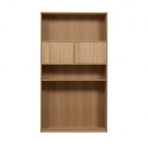 Vtwonen - Bibliothèque 2 portes en bois H199cm - Modulair - Couleur - Bois clair - Bois