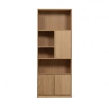 Vtwonen - Bibliothèque 3 portes en bois H199cm - Modulair - Couleur - Bois clair - Bois