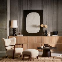 Vtwonen - Meuble TV 1 porte en bois L40cm - Bois clair - Modulair - Bois - Style Contemporain