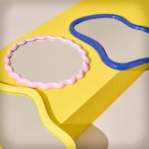 Miroir rond ø40cm - Rose - SIENNE - Verre - Drawer - Style Contemporain