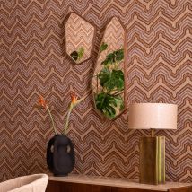 Dutchbone - Miroir organique en bois 41,5x50cm - Bois foncé - Bryn - Bois - Style Vintage