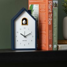 Karlsson - Réveil en plastique avec coucou - Bleu nuit - Alarm Modern Cuckoo - Plastique - Style Vintage