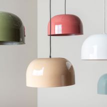 Leitmotiv - Suspension ronde en métal ø40cm - Rouille - Dome - Métal - Style Contemporain