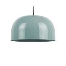 Leitmotiv - Suspension ronde en métal ø40cm - Dome - Couleur - Bleu clair - Aluminium - Style Contemporain