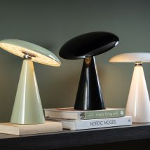 Leitmotiv - Lampe à poser LED sans fil rechargeable - Blanc - Phoebe - Métal - Style Contemporain