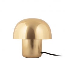 Leitmotiv - Lampe à poser champignon en métal - Fat Mushroom Mini - Couleur - Or - Aluminium