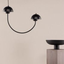 Vind - Suspension double en métal - Noir - Lyckorna - Métal - Style Contemporain