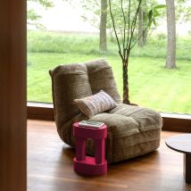 Dutchbone - Fauteuil relax inclinable en tissu - Marron - Hamilton - - Style Vintage
