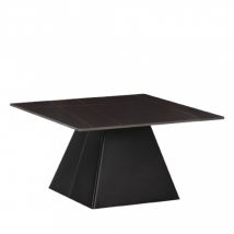 Table basse carrée en céramique et métal 80x80cm - Noir - MOVA - Céramique - Style Classique