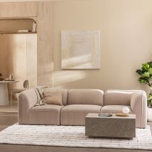 Angle réversible pour canapé modulable en tissu - Beige - Noor - Drawer - Style Contemporain