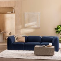 Angle réversible pour canapé modulable en tissu - Bleu marine - Noor - Drawer - Style Contemporain