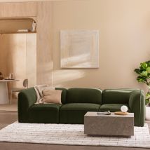 Angle réversible pour canapé modulable en tissu - Vert - Noor - Drawer - Style Contemporain