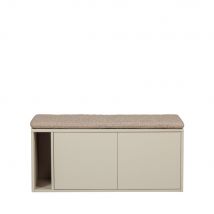 Vtwonen - Meubles à chaussures en bois L108cm - Grège - Settle down - Bois - Style Contemporain