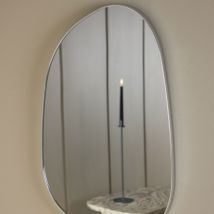 Venture Home - Miroir organique en aluminium 65x40cm - Chrome - Askersund - Verre - Style Contemporain