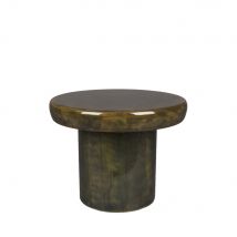 Dutchbone - Table d'appoint ronde en bois ø45cm - Vert - Mush - Bois - Style Contemporain
