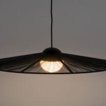 Zuiver - Suspension ronde en métal ø65cm - Noir - Belle S - Métal - Style Contemporain