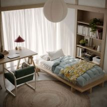 Karup Design - Lit en bois 90x200cm - Bois clair - Japan - Bois - Style Contemporain