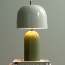 Leitmotiv - Lampe à poser en métal - Vert - Rico - Métal - Style Vintage