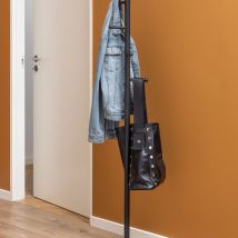 Porte-manteaux en métal H170cm - Noir - Hangy - Métal - Drawer - Style Classique