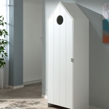 Armoire enfant en bois - Blanc - Agami 2 - Bois - Style Scandinave