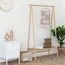 House Nordic - Plaid en coton mélangé 130x180cm - Beige - Adana - Fibres naturelles - Style Scandinave