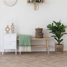 House Nordic - Plaid en fibres naturelles 130x170cm - Vert - Carmel - Fibres naturelles - Style Classique
