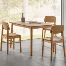Table à manger 4 personnes en bois - Bois clair - Hem - Bois - Drawer - Style Scandinave