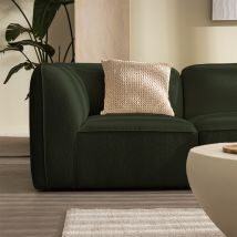 Angle réversible pour canapé modulable en tissu bouclette - Vert kaki - NOOR - - Drawer - Style Scandinave