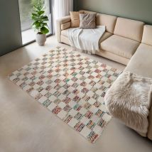 Tapis damiers - 120x170cm - Spoti - Drawer - Style Contemporain