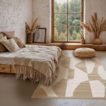 Tapis graphique à motif abstrait - 160x230cm - Abstry - Drawer - Style Contemporain