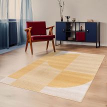 Tapis à motifs géométriques arrondis - 120x170cm - Pilo - Drawer - Style Contemporain