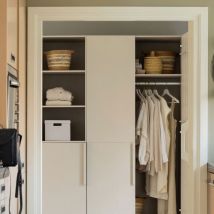 Woood - Armoire 2 portes en bois L95cm - Beige - Pure - Bois - Style Industriel