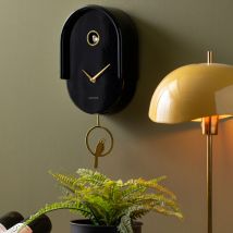 Karlsson - Horloge murale en métal avec coucou - Noir - Tweet - Plastique - Style Contemporain