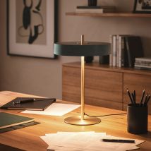 Lampe à poser en métal - Vert - Aria - Métal - Drawer - Style Contemporain