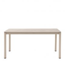 House Nordic - Table à manger 6 personnes en céramique et métal - Beige - Alcudia - Céramique - Style Contemporain