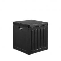 House Nordic - Coffre de jardin en plastique 76L - Noir - Sobra - Plastique - Style Contemporain
