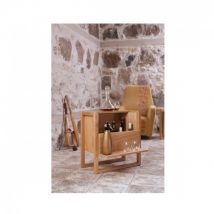 Woodman - Mini-bar design bois massif - Bois clair - NEWEST - Bois - Style Scandinave