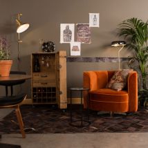 Dutchbone - Meuble bar à vin vintage - Naturel - LICO - Bois - Style Vintage