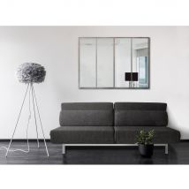 Miroir atelier verrière 90x120 - Argent - FRANK - Verre - Style Industriel