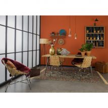 Tapis de salon persan - 160x230cm - OLD RAZ - - Style Vintage