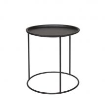 Woood - Table basse plateau amovible métal M - Ivar - Couleur - Noir - Métal - Style Contemporain