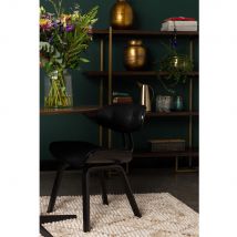 Dutchbone - Chaise lounge bois - Noir - BLACKWOOD - - Style Vintage