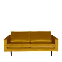BePureHome - Canapé 3 places vintage en velours - Ocre - BRONCO - - Style Vintage
