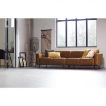 BePureHome - Canapé 4 places en velours - Bronze - STATEMENT - - Style Vintage,Contemporain