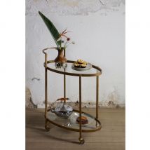 BePureHome - Desserte en métal - Laiton - PUSH - Métal - Style Vintage
