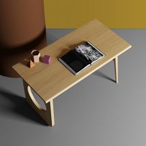 Woodman - Bureau design en bois 1 tiroir - Bois clair - BAU - Bois - Style Contemporain